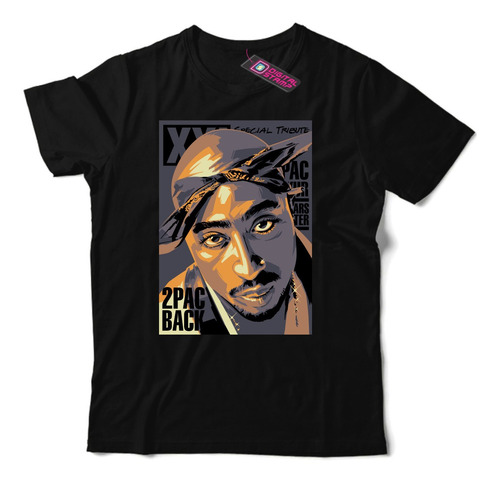 Remera 2pac Tupac Shakur Back Rap Rah1 Dtg Premium