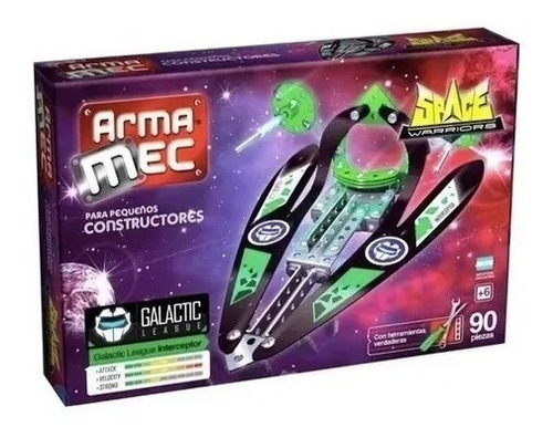 Juego Arma Mec Caja Chica 90 Piezas Interceptor 1903