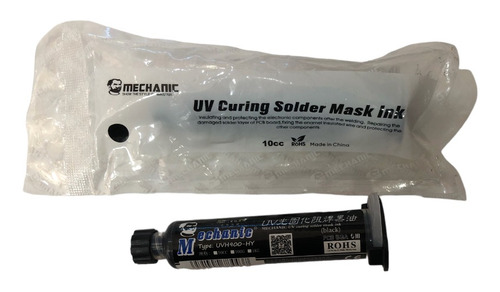 Solder Máscara Pintura Resina Uv Jeringa 10ml