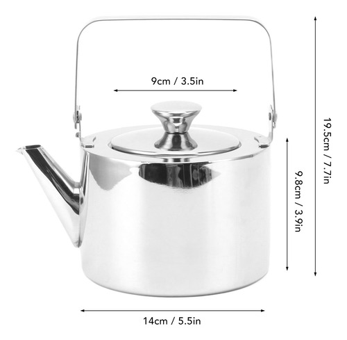 Hervidor De Té De Acero Inoxidable, Colador De Metal Espesad