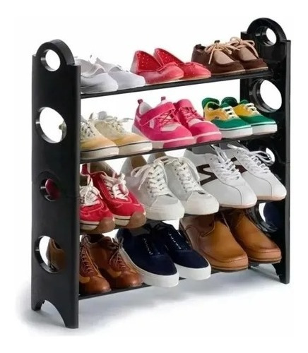 Organizador De Zapatos 4 Pisos Shoe Rack Para 12 Pares --