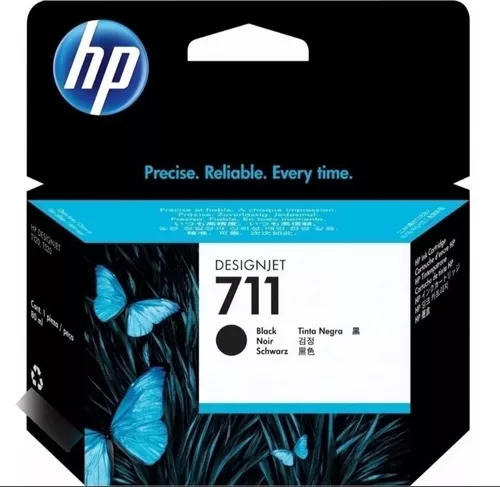 Cartucho Tinta Hp 711 Negro 38 Ml Designjet Original 