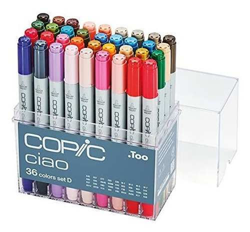 Los Marcadores Copic Ciao Conjunto D, 36-piece.