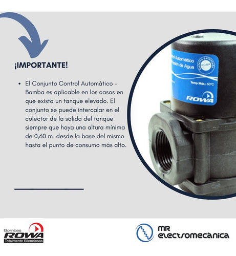 Imagen 5 de 10 de Sensor De Flujo Bombas Agua Rowa Flp Plastico Tanque Elevado
