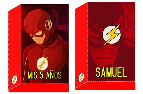 10 Bolsitas Golosineras C/ Cierrabolsa Flash Superheroes Dc