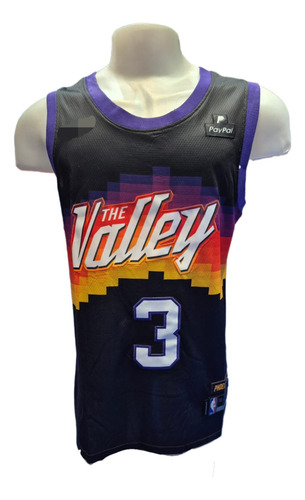 Camiseta Basquet Nba Phoenix Suns Negra #3