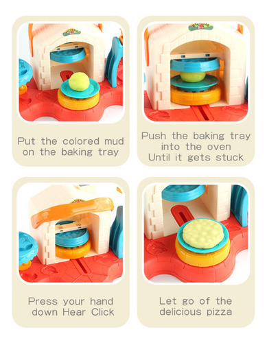 Z Juego De Rol Pizza Chef De Simulación De Plastilina, 15