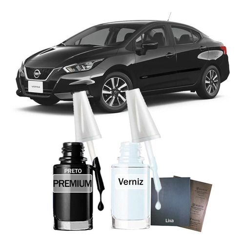 Tinta Tira Risco Nissan Versa Advance 2021 Preto Premium