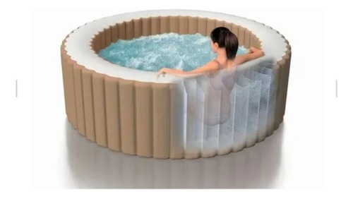 Tina Inflable De Hidromasaje Bubble Massage Purespa Em