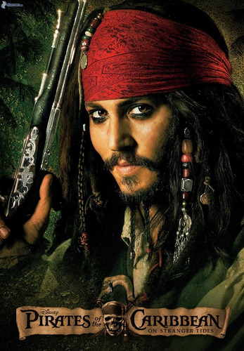 Piratas Del Caribe Jack Sparrow - Adhesivos Murales Gigantes