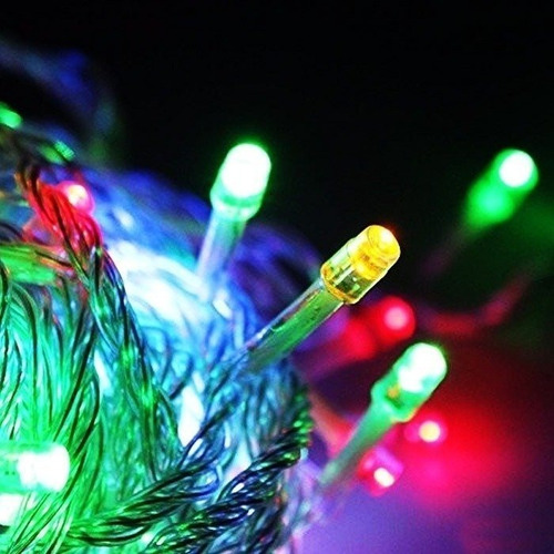 Luz Guirnalda Led Navidad X 100 Leds Multicolor Decora