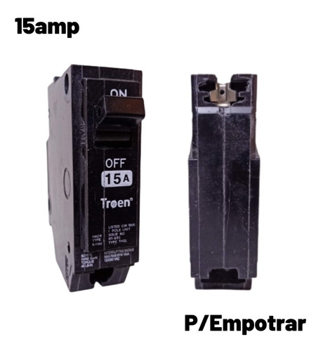 Breaker Para Empotrar 1x15 Troen 