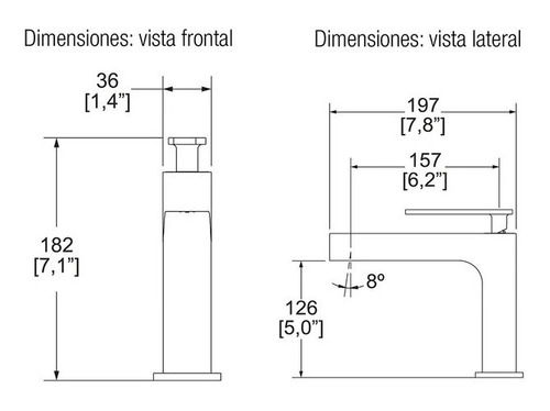 Monomando Para Lavabo Helvex Mod E-917 Clásica