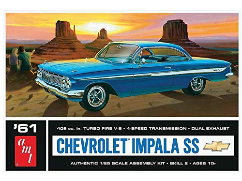 Amt 1013 1961 Chevy Impala Ss 1/25 Kit De Plástico Para Auto