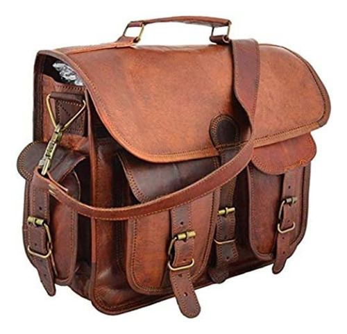 Bolso Mensajero Cuero Hombre, Bolso Vintage Hecho A Mano, 15