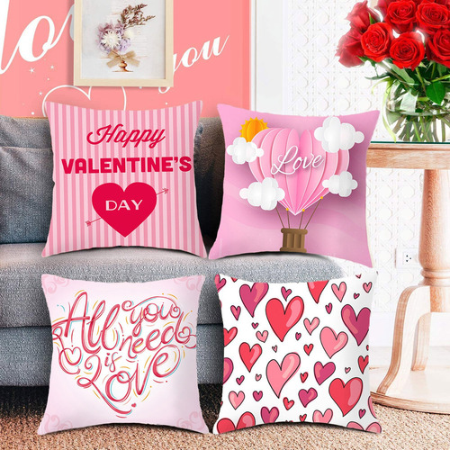 Funda De Almohada For El Día De San Valentín En Forma De T,