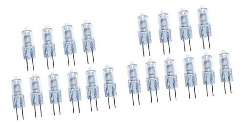 20 Bombillas Blancas Cálidas De Cápsula Halógena G4 6v De