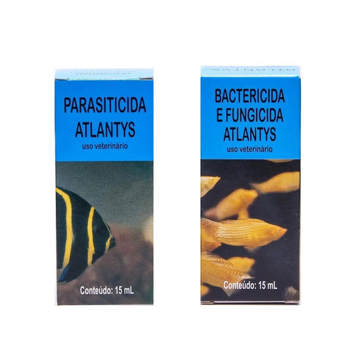 Kit Anti Bactérias Para Peixes Aquários Atlantys 15ml