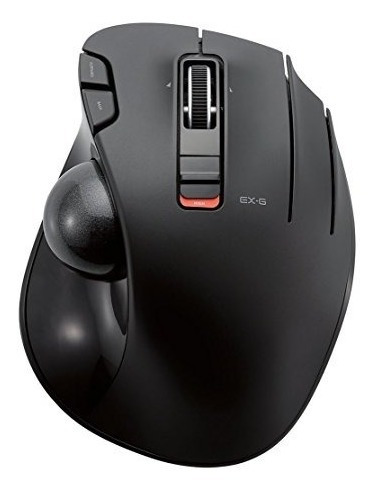 Mouse Trackball Inalámbrico Elecom M-xt3drbk, Botón De 6 B