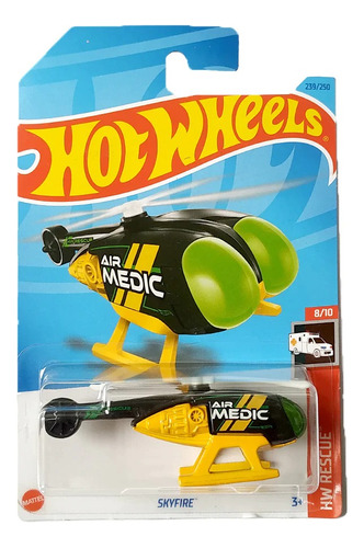 Hot Wheels Helicoptero Skyfire Original Mattel + Obsequio