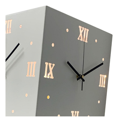 Gtx Reloj De Pared De Esquina, Reloj Cuadrado Interior Y