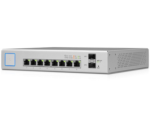 Ubiquiti Unifi Switch 8 Gigabit Poe 802.3af 2 Sfp Us-8-150w