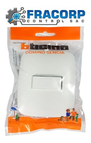 Imagen 1 de 4 de Interruptor Simple Bticino Domino Sencia Ap1100