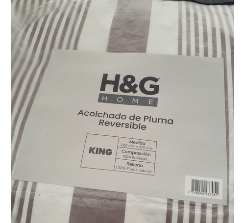 Acolchado Blanco Edredon Importado Termico Pluma King 270cm