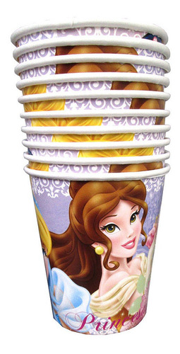 Vaso De Cumpleaños X10 Princesas Disney O Campanita