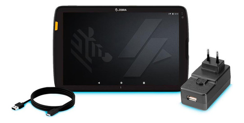 Kit Zebra Tablet Et40 10 Polegadas Com Fonte E Cabo (zbr02)