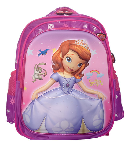 Kit Grandex3 Maleta + Cartuchera + Lonchera Princesita Sofia