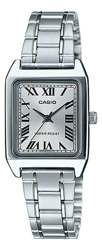 Reloj Casio Ltpv007 Mujer Acero Inoxidable Números Romanos