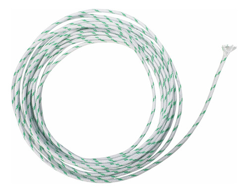 Cabo Fibra De Vidro 400 Graus 1.00mm 50m Dni Fb 10050-rolo Cobertura Branco
