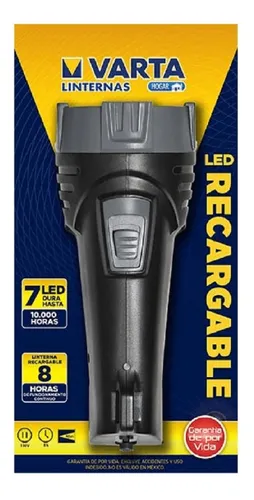 Linterna Recargable 7 Led Luz Blanca