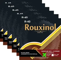Comprar Kit 6 Unid Encordoamento Cordas Aço Bandolim Rouxinol R-40