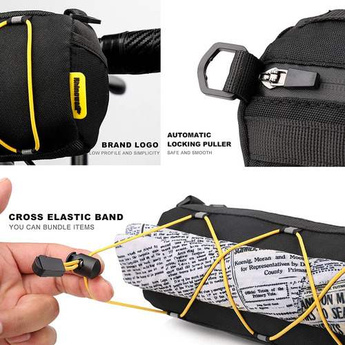 Bolsa De Manillar De Bicicleta, Frontal Y Multifuncional