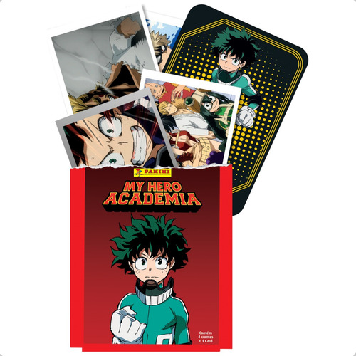 Álbum My Hero Academia + 50 Figurinhas (10 Envelope)