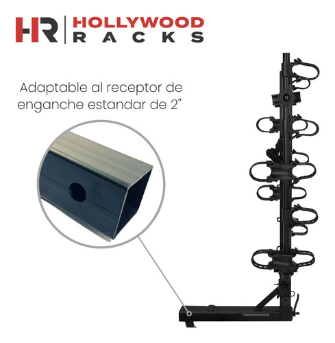 Rack Tirón Portabicicletas Hollywood 5 Bicicletas Original