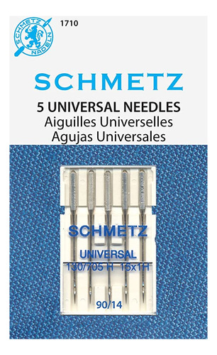 Schmetz Universal (130/705 H) 5 Agujas Para Máquina De Cos.