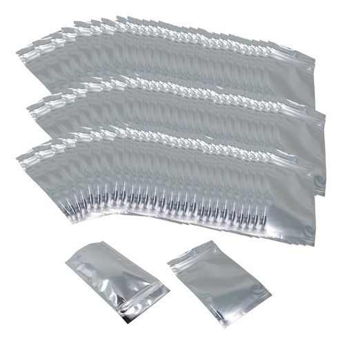 100 Bolsas De Almacenamiento Mylar Bag Con Cierre Fs