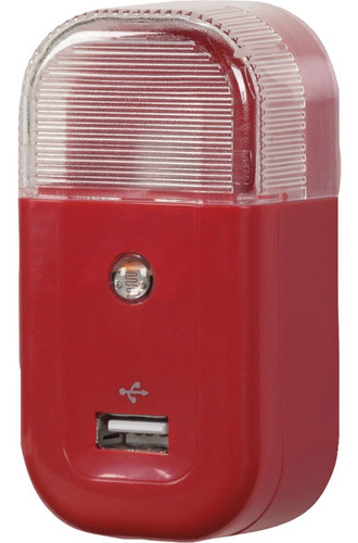 Cargador Usb Para El Hogar, Con Luz Nocturna Tipo Led.