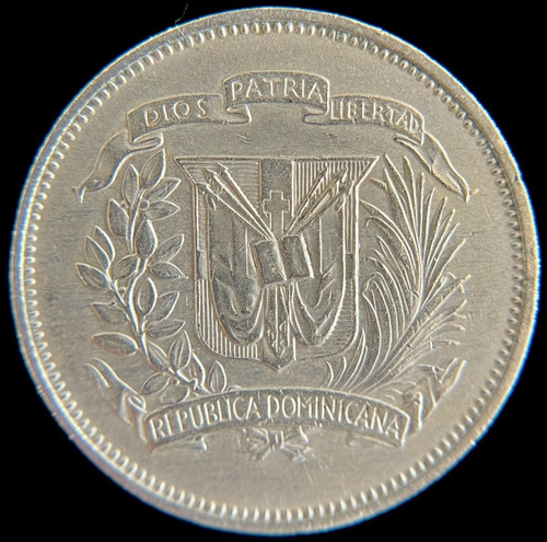 Republica Dominicana, 25 Centavos, 1972. Xf