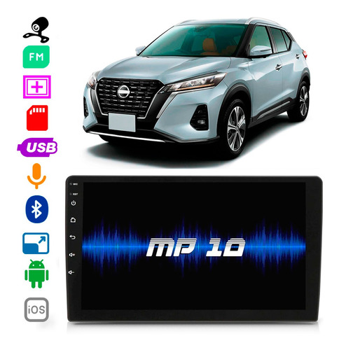 Multimidia Nissan Kicks 2016 A 2021 9 Pol Bluetooth Câmera