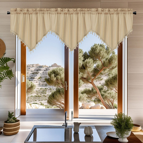 Cortinas Cortas En Forma De C Curtains, Cortinas De Color Li