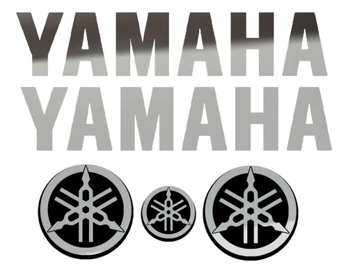 Yamaha Moto Emblema Circular, Juego De 3 Piezas. 