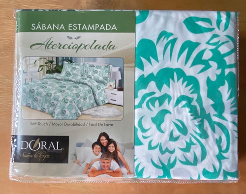 Sabana Estampada Aterciopelada Soft Touch Doral 2 Plazas