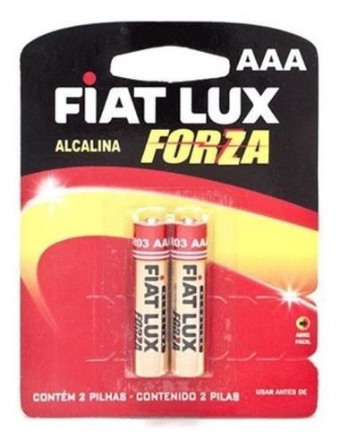 Pilha Palito Alcalina C/2 Fiat Lux (12 Un)