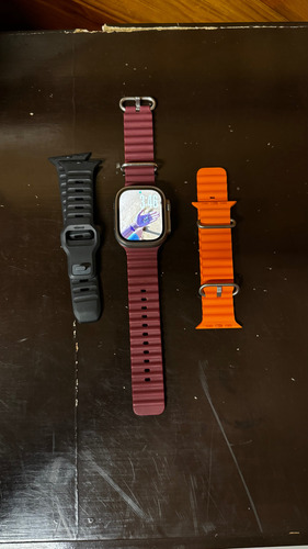 Applewatch Serie 2 Incluye 3 Correas (original Más 2 Adic) Plateado Caucho Naranja Plateado (Usado)