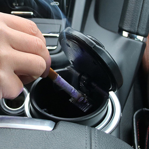 - Cenicero Universal De Coche Con Tapa Y Luz Led For