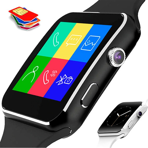 Reloj Smart Watch Celular X6 Cámara Bluetooth A1 Gt08 U8 Y1